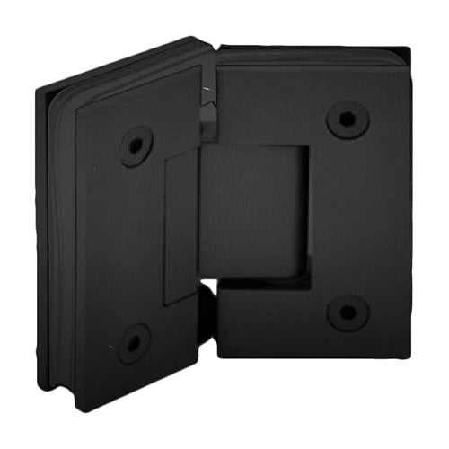 Bisagra de baño vidrio-vidrio 135° color Negro. Bronce alta calidad.