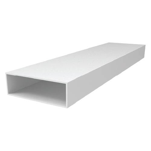 Tubo Rectangular  6" X 2" Espesor 3.0 Mm. Largo 5.85 Mts. Acabado Lacado Blanco