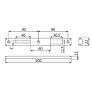 Cuerpo de cerradura Europea de Back Set de 29 mm y Distancia C-C 92 mm. Cuerpo de acero inoxidable.