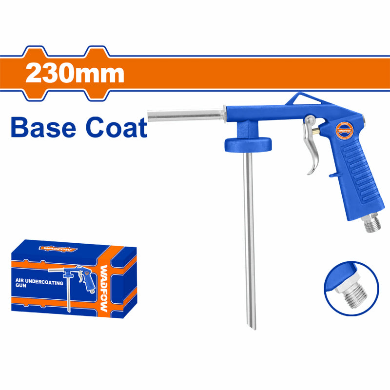 Pistola de aire antigravilla para recubrimiento 230mm. Boquilla 70mm. Presión de funcionamiento: 4-7bar.