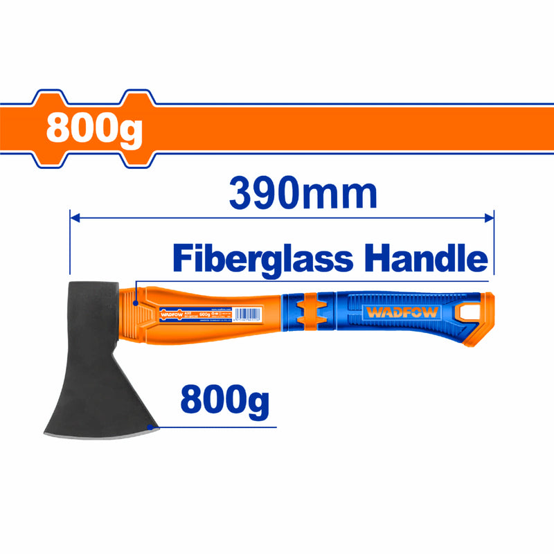 Hacha de mano 800g. Tratamiento térmico. Acero