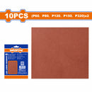 Papeles de Lija Granos P60 P80 P120 P150 P320 Adecuado para lijar madera. Set 10 pzas. 230x280mm.