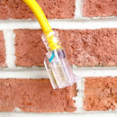 Extension exteriores 12/3 100 pies 125 Volt,  amarilla Heavy Duty