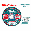 Disco Corte de Metal y Acero Inoxidable 5" 125X1.0mm Plano.