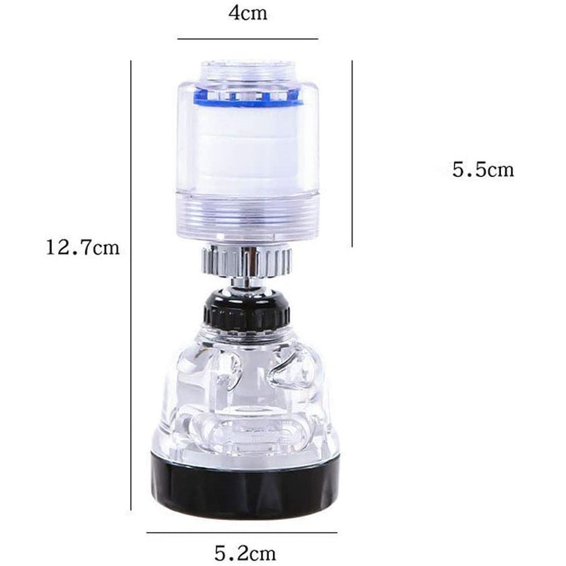 Boquilla para grifo con filtro de purificación y rotación de 360º