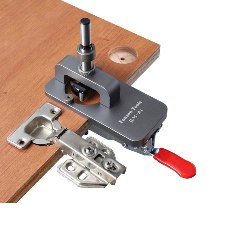 Kit de plantilla guía de agujeros para instalación de bisagras ocultas, Tamaño 35mm.