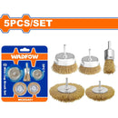 Cepillos de alambre 5 piezas. Incluye: Circular 2", taza 2",3" y final 1".