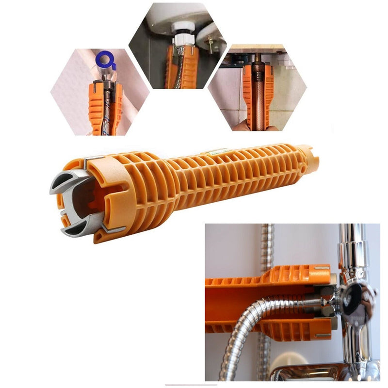 Llave Plomero Para Griferia Multifuncional Para Girar Tuercas Y Tuberi