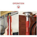 Llave plomero para griferia multifuncional para girar tuercas y tuberias de dificil acceso para tubos de abasto y fregadores