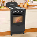 Estufa 20" a gas con horno 50L  con 4 quemadores para cocina