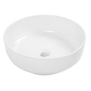Lavamanos redondo moderno de sobreponer. sin rebosadero. 30 años de garantía