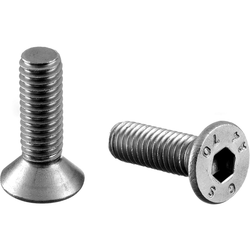 Tornillo especial para remache roscado M5. Socked countersink head M5x25 mm. Acero inox