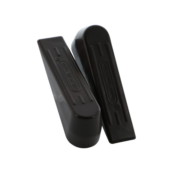 (2 piezas) Tope de puerta tipo cuña de color marrón oscuro