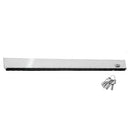 Zocalo inf puerta. 80mm inox304macizo 1.2mt recortable No req saques P/8-10-12mm Sat