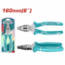 Alicate de combinación 6" Pulido y antióxido. Con mango de dos colores.