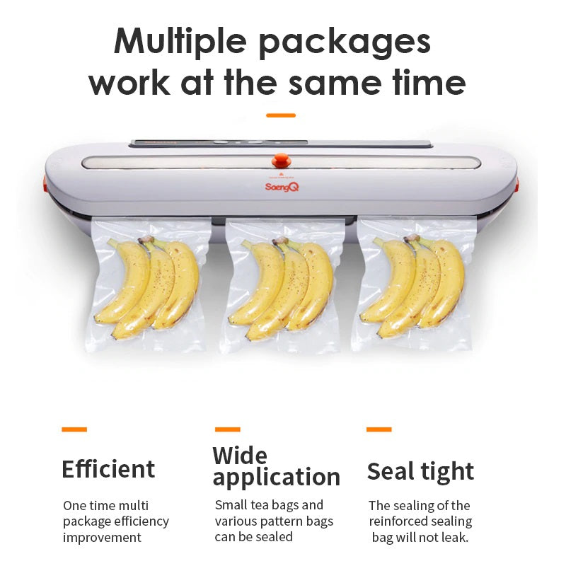 Sellador envasador al vacío de funcionamiento continuo, eléctrico - 110V