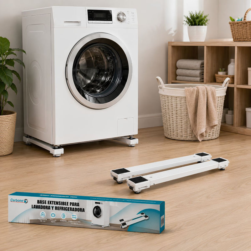 Base con ruedas para mover muebles 18"-28" de hierro, resistente para almacenamiento y mudanza. Base ajustable rodante.