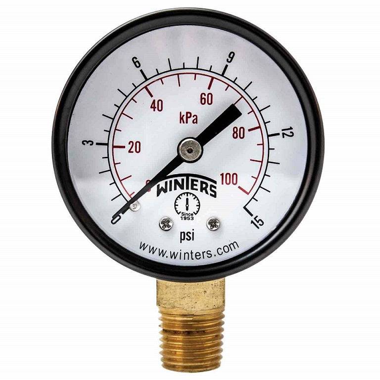 Manometro Medidor De Presion De Doble Escala De 0 A 15 Psi/Kpa