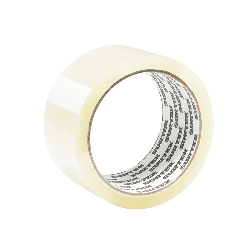 Cinta transparente hot melt para empaque 2" x 50m Surtek