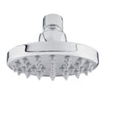 Regadera ducha de plato redonda de 4” sin brazo y chapetón. Cuerpo en acero inoxidable 304 .