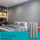 Lámina Acanalada Decorativa WPC Fabric Grey 24X160x2900 mm