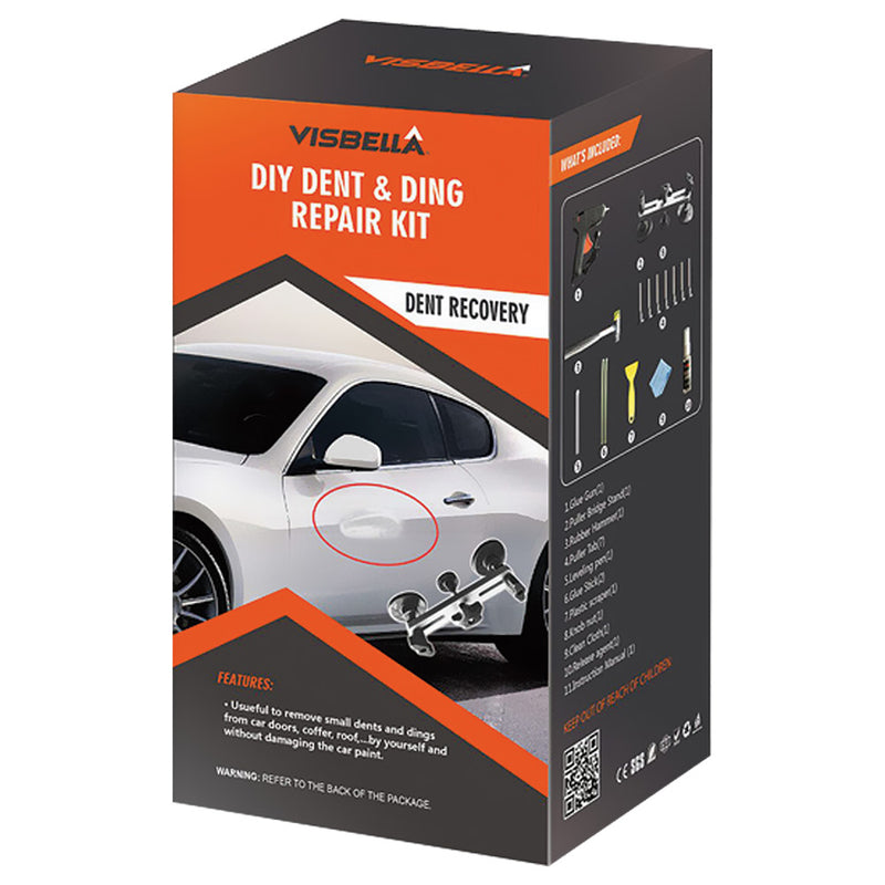 Kit de herramientas para reparación de abolladuras y eliminación de golpes para autos.