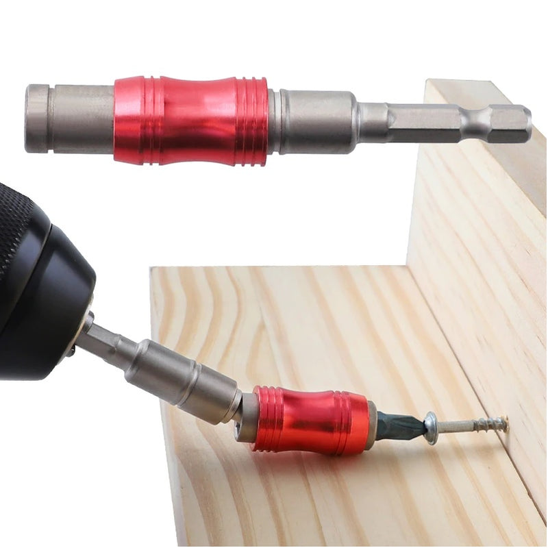 Destornillador porta puntas ajustable flexible para taladro. Vástago 1/4”