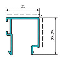 Serie Perimetral Abatible de 45 mm