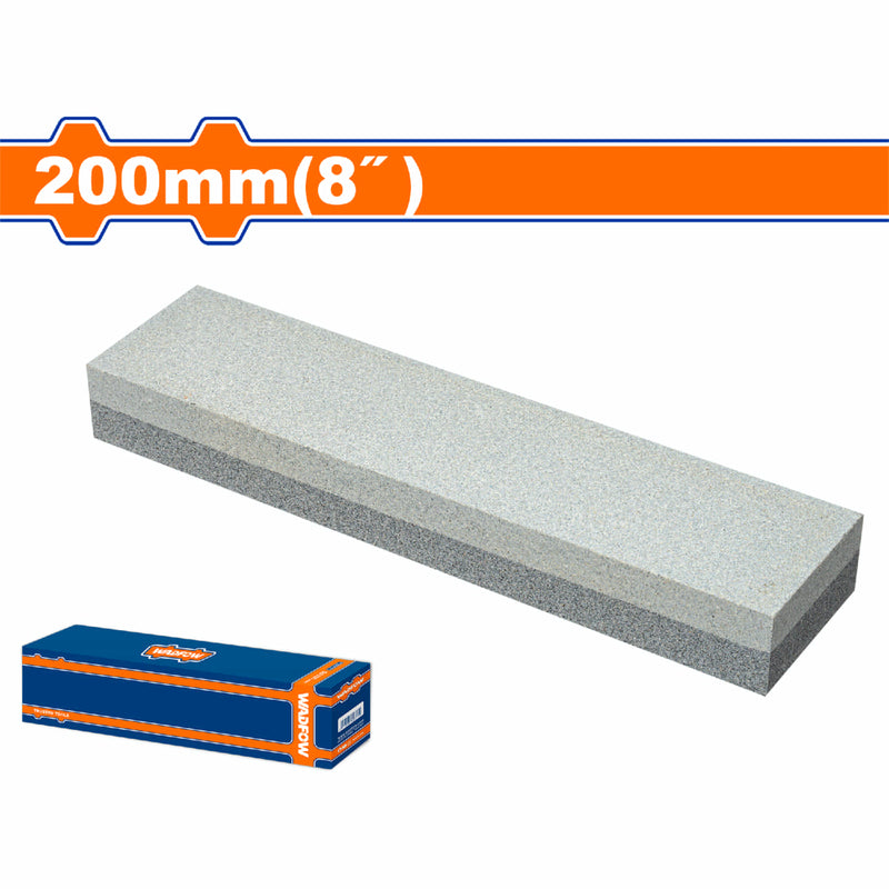 Piedra combinada para afilar 8" 200x50x25mm. Grano 120 y 240