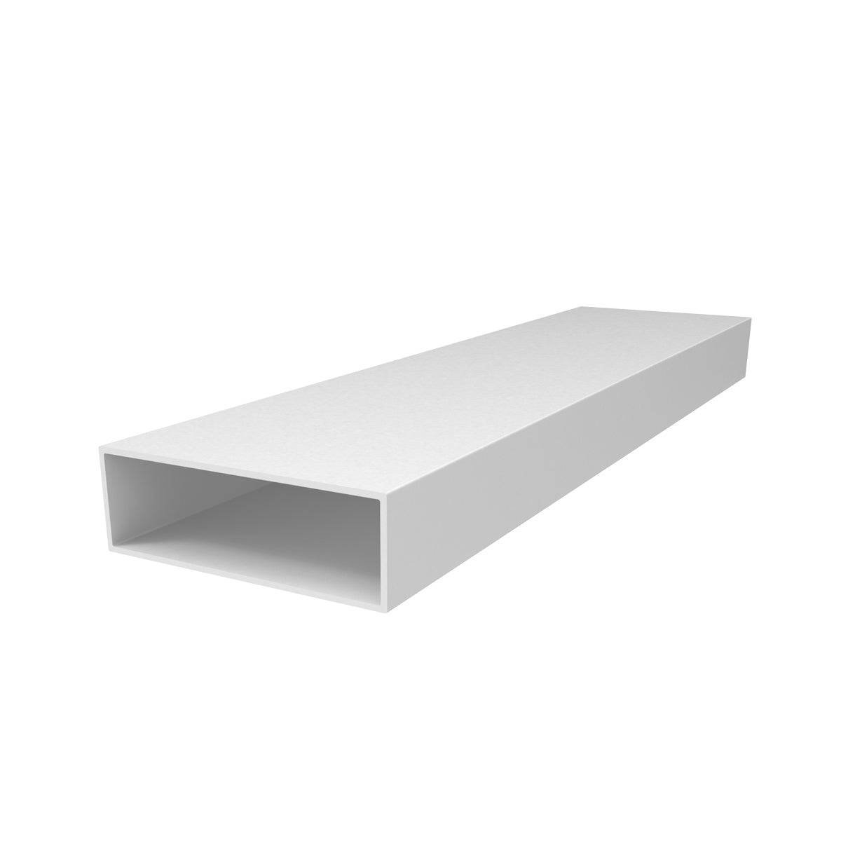 TR-18 Tubo Rectangular  2" X 1"  Espesor 1.6 Mm. Largo 5.85 Mts. Acabado Lacado Blanco.