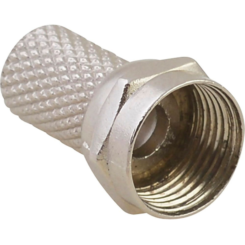Conector de rosca tipo F para cable coaxial RG6 Surtek 4 pzas