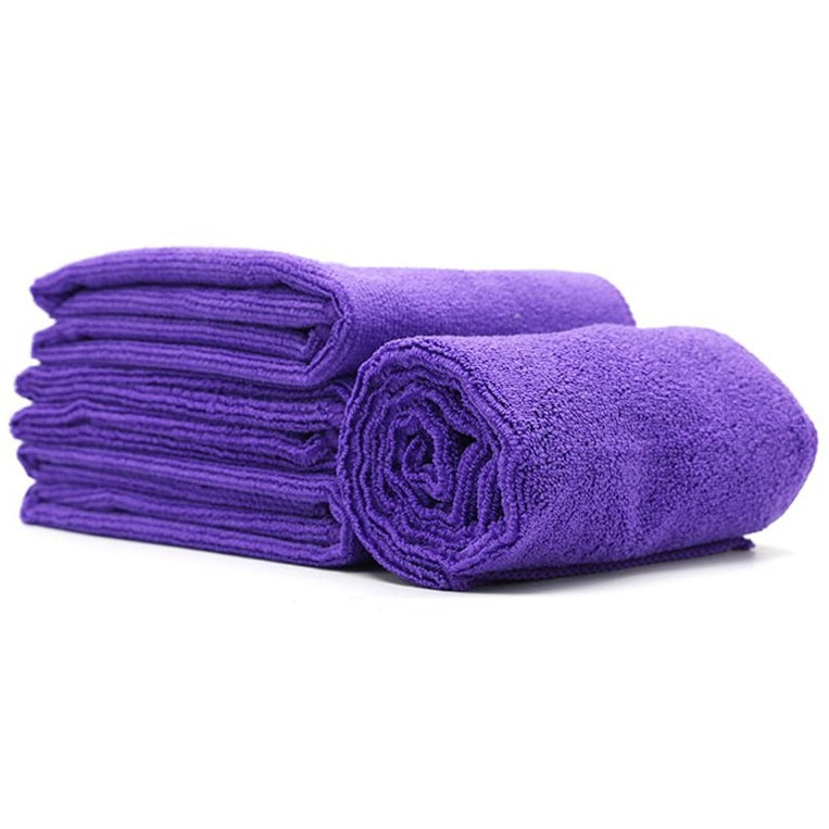 (10 unidades) Paños de microfibra 12”x12” (30x30cm) Color purpura.  Super absorbentes