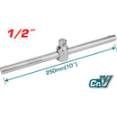 Extension Barra En T Deslizante De 1/2" DR. Longitud: 10" (250Mm). Cr-V (50 BV 0). Cromado.