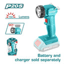 Lampara de trabajo inalambrica litio. NO incluye cargador ni baterias