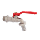 Llave de Jardín para manguera con palanca de medio giro. Con coupling de manguera (sin rosca)