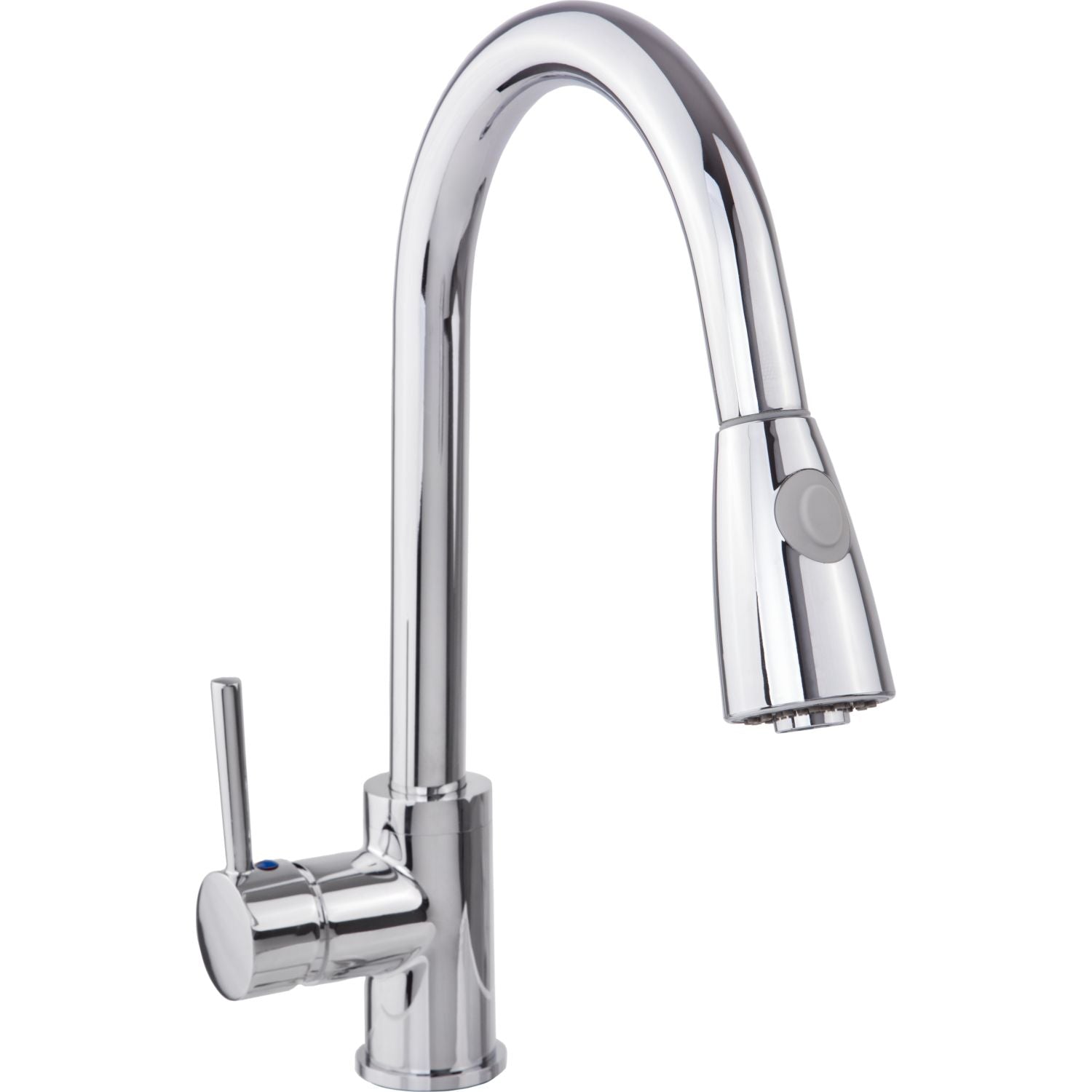 Llave de fregador monomando para fregador nariz retráctil