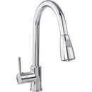 Llave de fregador monomando para fregador nariz retráctil