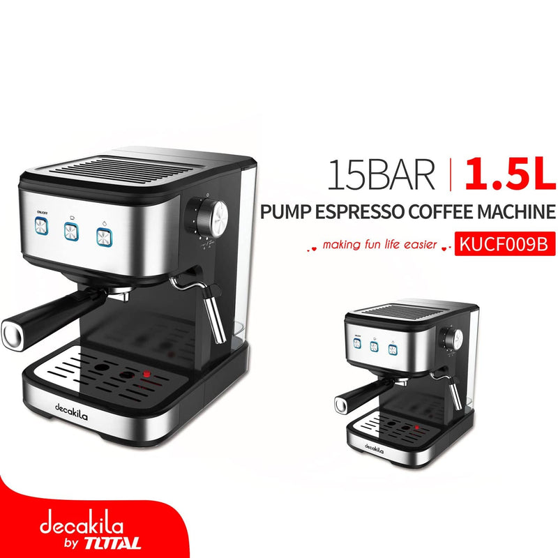 Maquina De Café Espresso 850W. 15Bar. 1.5Lts