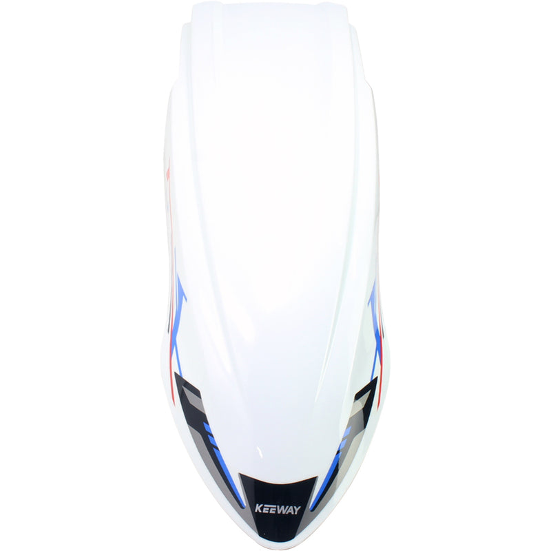 Guardabarros delantero blanco con calcomanias (TX200)