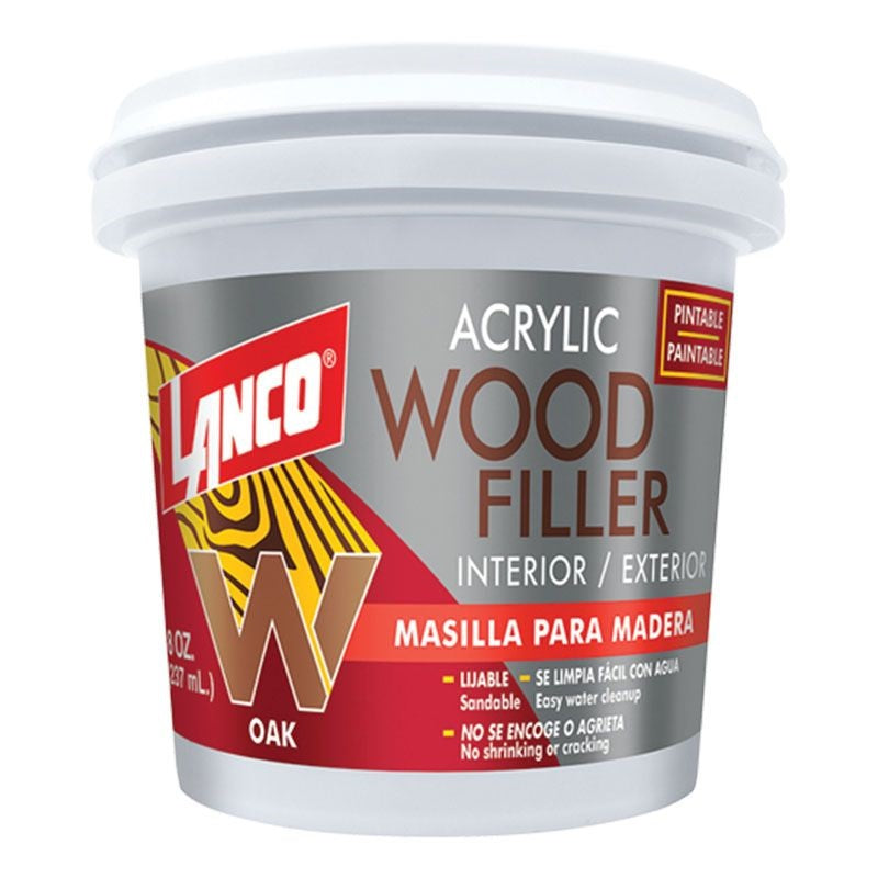 Masilla para madera color oak 8 oz. Acrylic filler oak