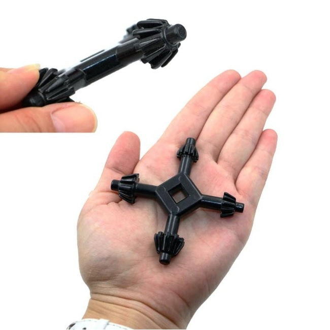 Llave universal para taladros de 4 vías, tamaños 1/2" 9/16" 5/8 " 11/16"