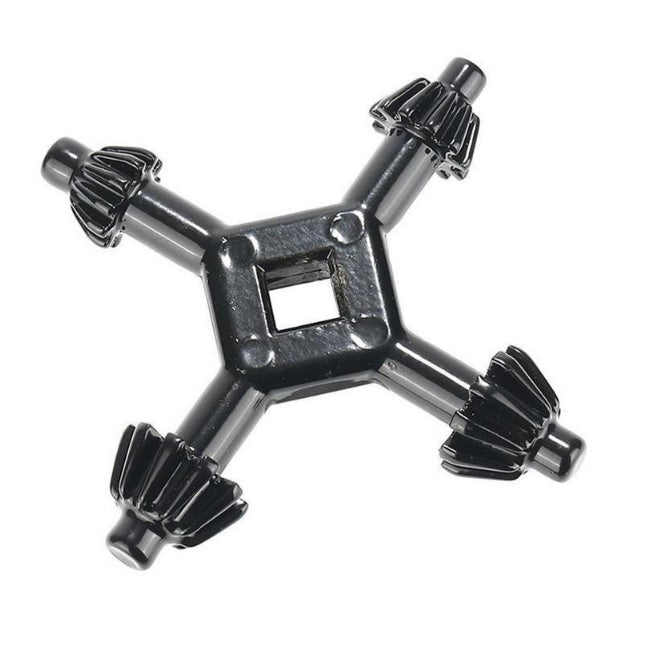 Llave universal para taladros de 4 vías, tamaños 1/2" 9/16" 5/8 " 11/16"