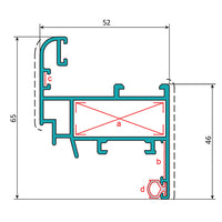 Serie Perimetral Abatible de 45 mm