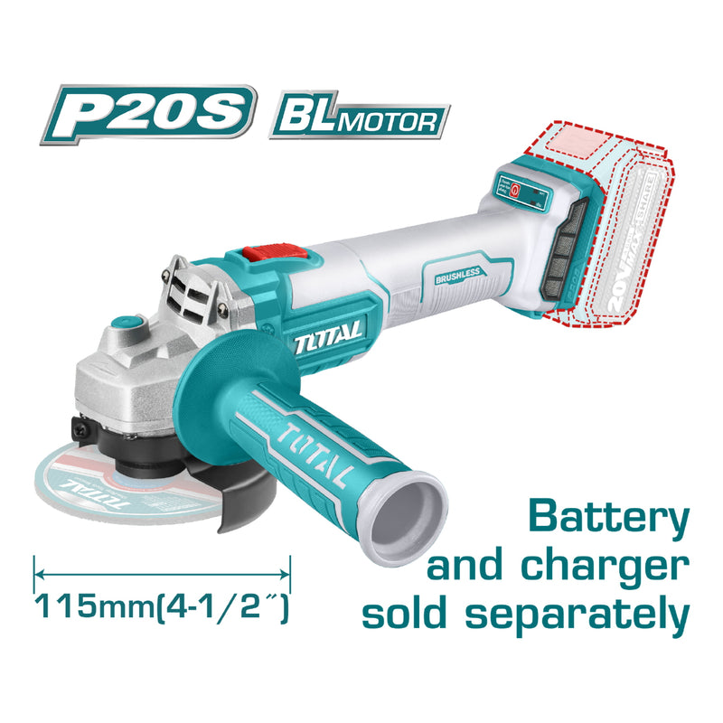 Flexible Inalámbrica 4-1/2" de Batería de Litio 20V (SIN CARBONES)