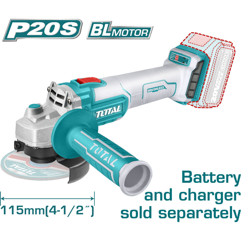 Flexible Inalámbrica 4-1/2" de Batería de Litio 20V (SIN CARBONES)