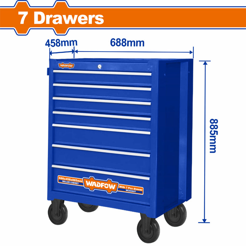 Caja herramientas gabinete con ruedas 7 gavetas gavinete carrito servicio mecánico (VACIO) Trolley servicio