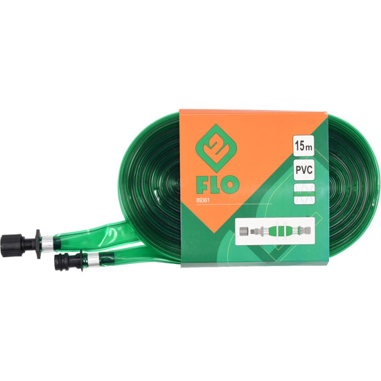 Manguera con agujeros para riego 15 mts 16 mm diametro aspersor