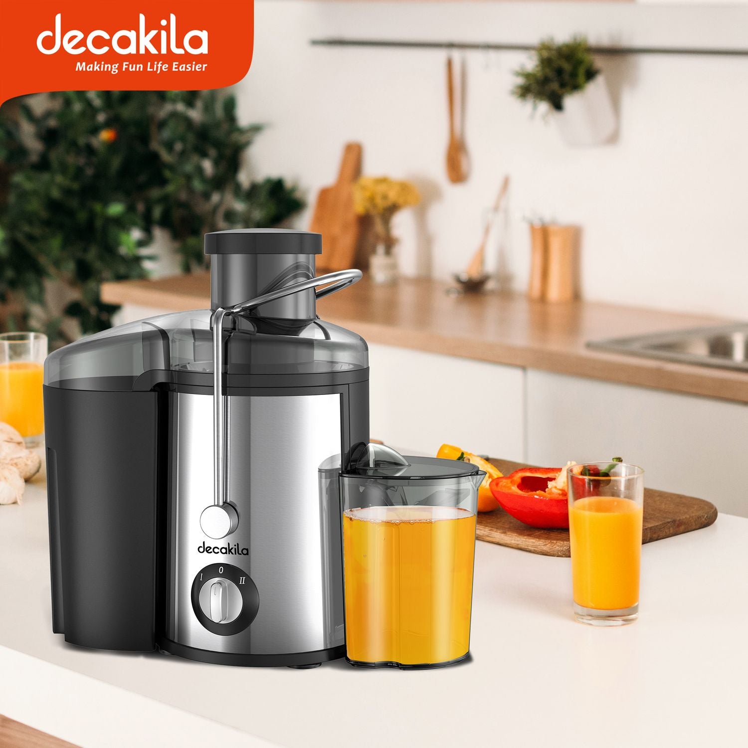 Extractor de jugos. Exprimidor Máquina centrífuga de jugos