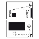 Espejo convexo de 24" Diametro 600 mm Incluye soporte de pared Para interiores