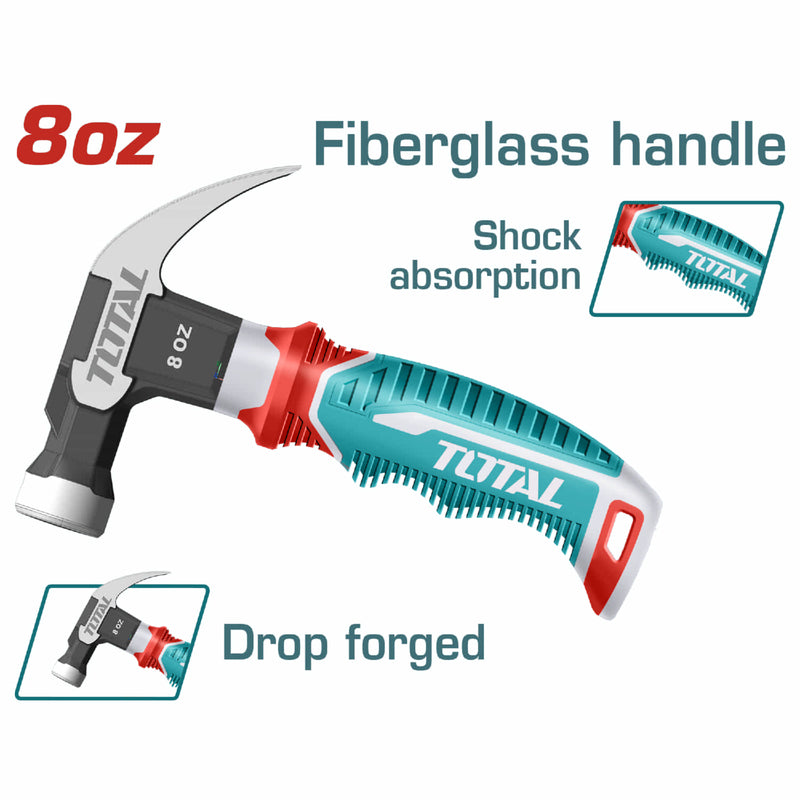 Martillo Mini de Orejas Forjado 8oz. Tratamiento térmico. Acero al Carbono